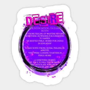 Desire Sticker